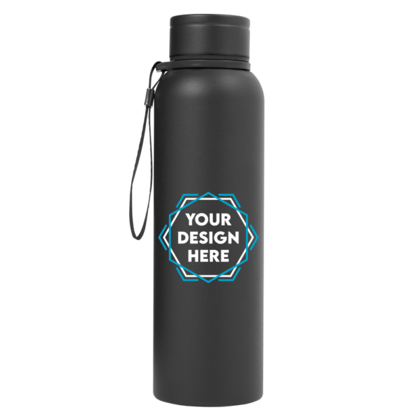Large Metal Bottle with Lanyard