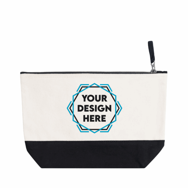 Two Tone Canvas Accessory Bag