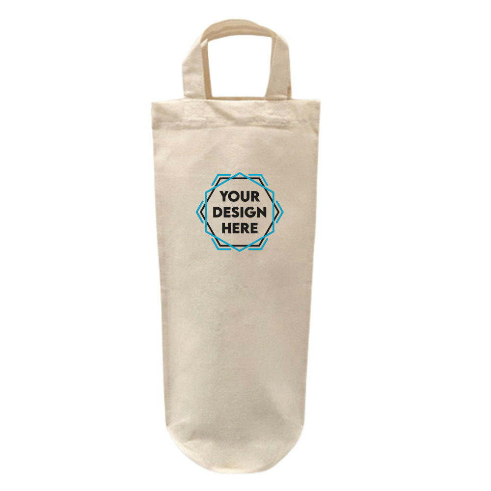 Natural Cotton Bottle Bag Merchr