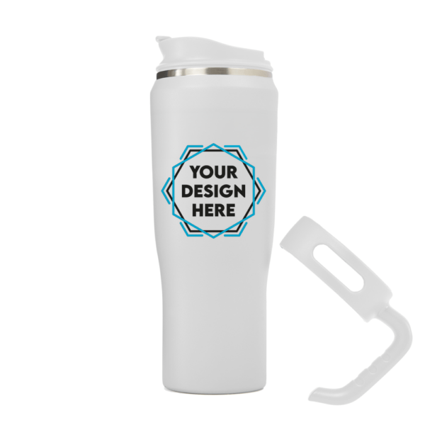 Large Metal Travel Flask with Detachable Handle