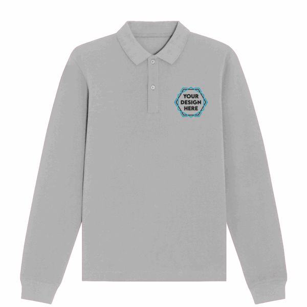 Long Sleeve Organic Cotton Polo Shirt